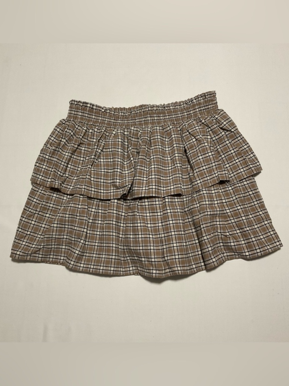 Calvin Klein Girl’s Plaid Tiered Skort Size L 12-14